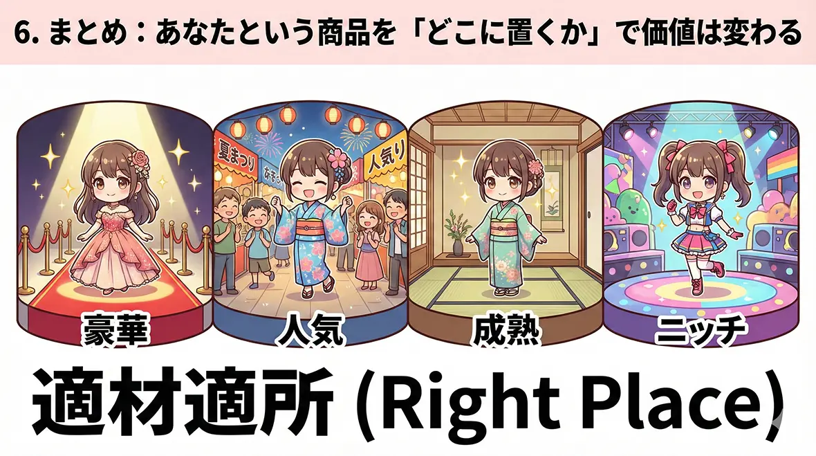 あなたという商品を「どこに置くか」で価値は変わる