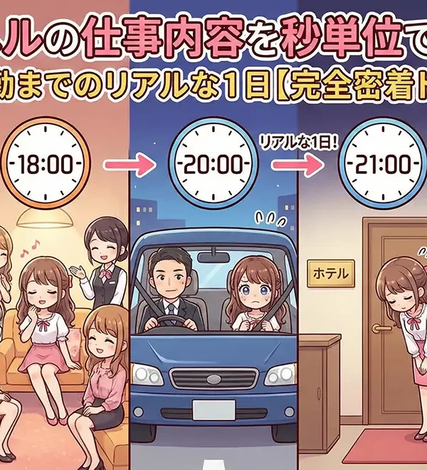 デリヘルの仕事内容を秒単位で解説！待機から退勤までのリアルな1日【完全密着ドキュメント】