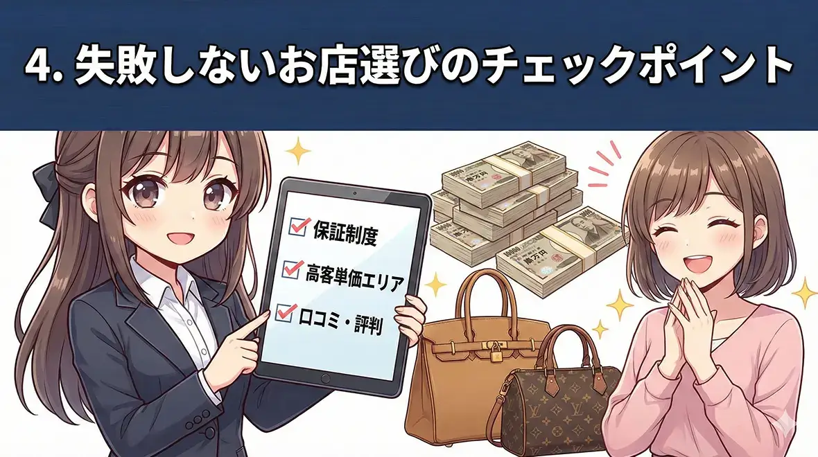 失敗しないお店選びのチェックポイント