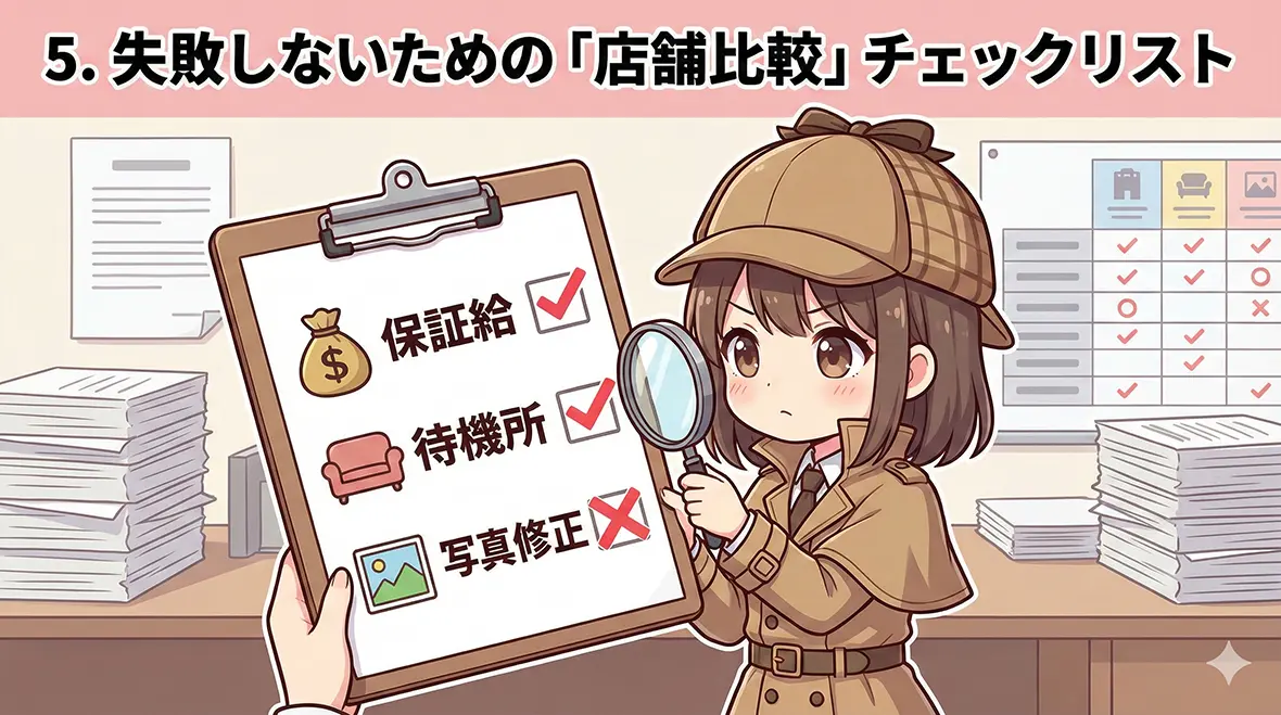 失敗しないための「店舗比較」チェックリスト