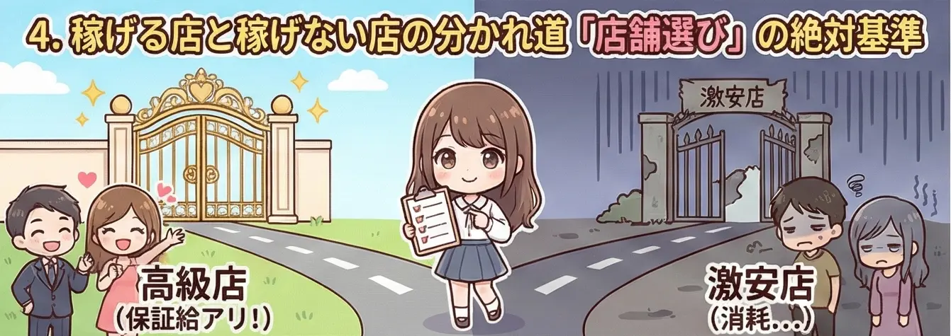 稼げる店と稼げない店の分かれ道「店舗選び」の絶対基準