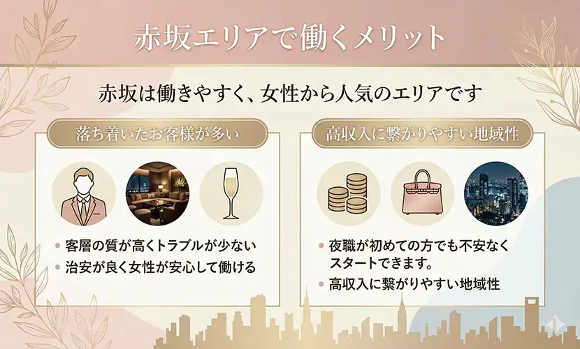 赤坂働くメリット