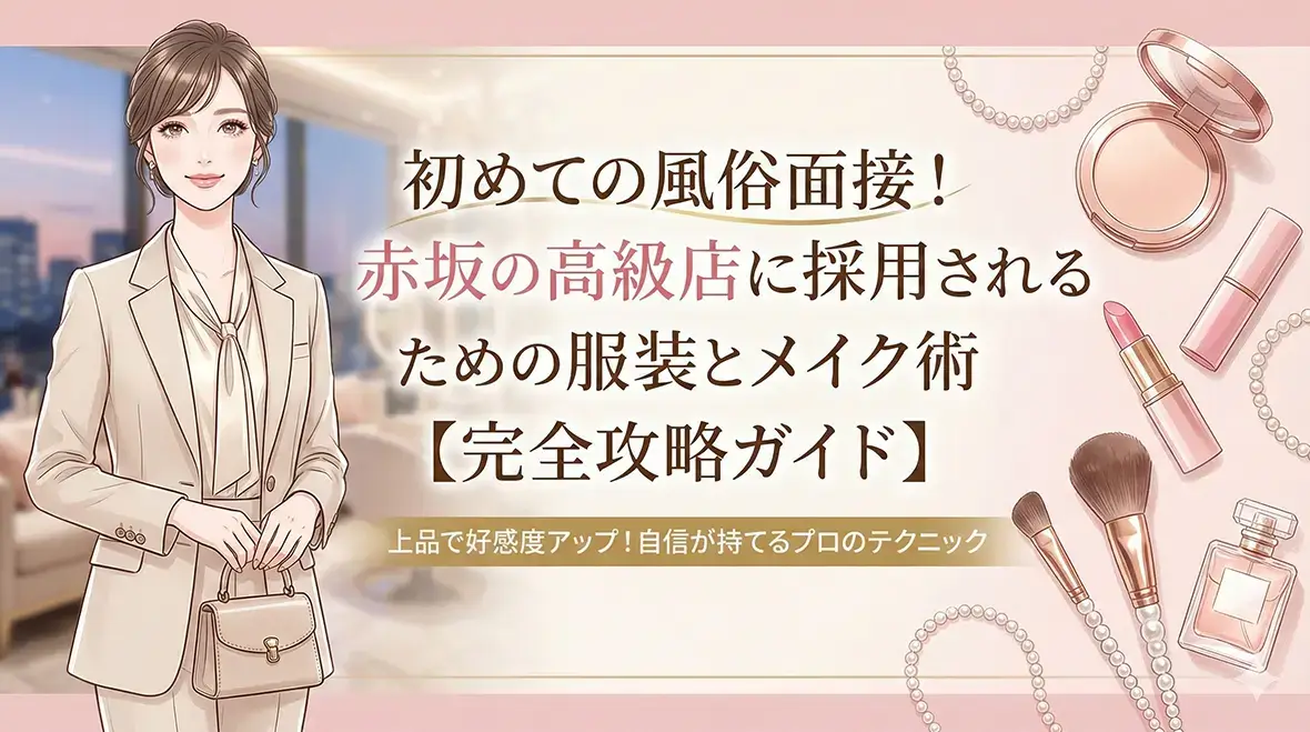 初めての風俗面接！赤坂の高級店に採用されるための服装とメイク術【完全攻略ガイド】