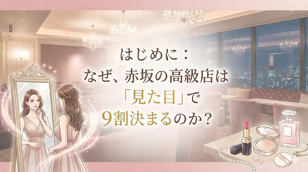 はじめに：なぜ、赤坂の高級店は「見た目」で9割決まるのか？