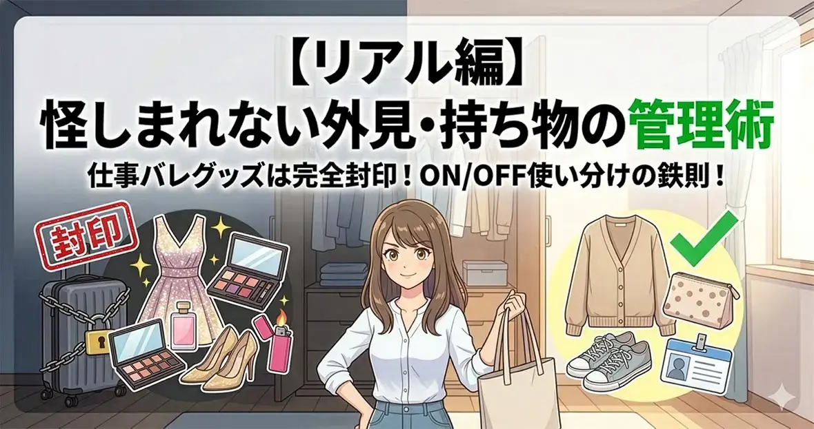 【リアル編】怪しまれない外見・持ち物の管理術