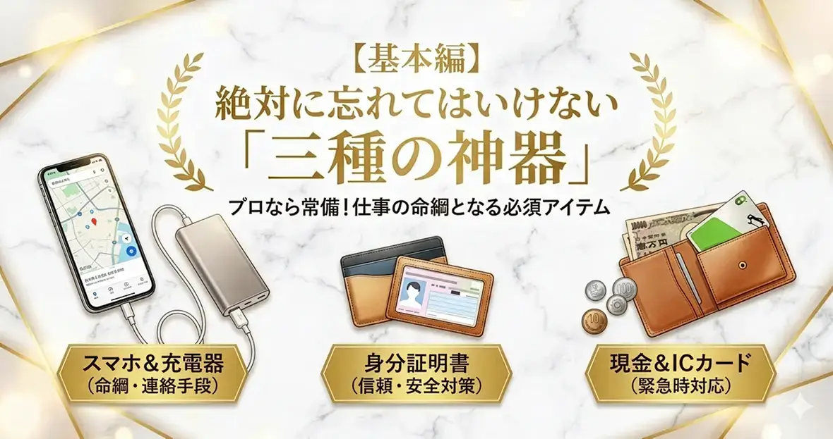 【基本編】絶対に忘れてはいけない「三種の神器」