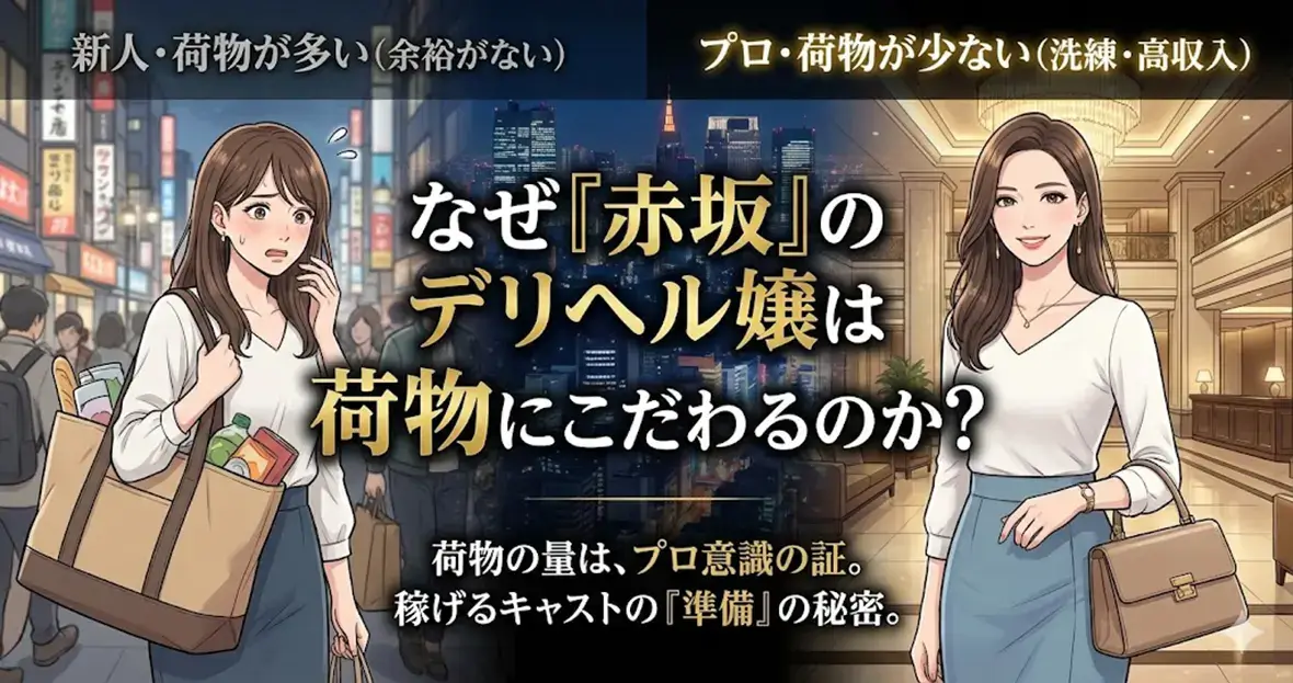 なぜ「赤坂」のデリヘル嬢は荷物にこだわるのか？