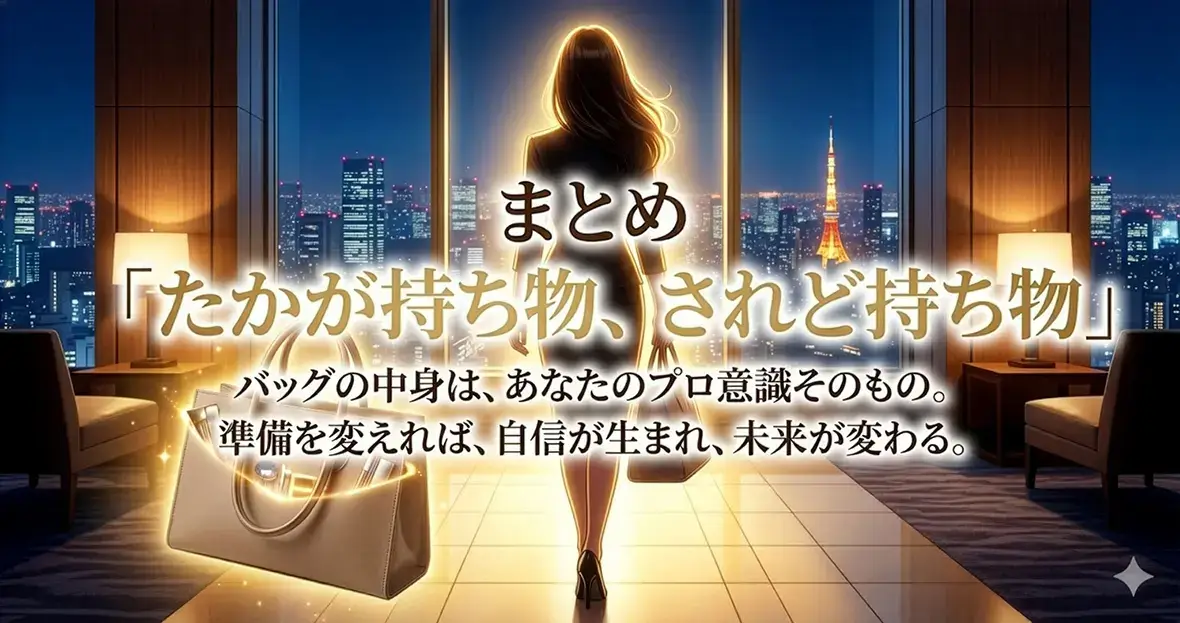 まとめ「たかが持ち物、されど持ち物」
