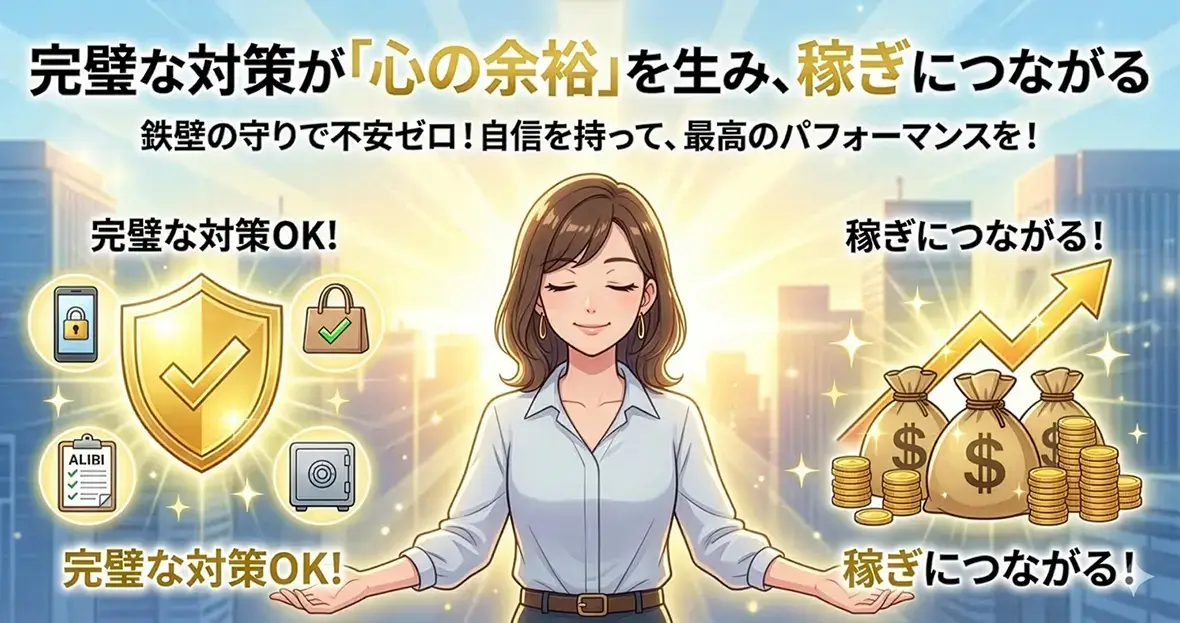 完璧な対策が「心の余裕」を生み、稼ぎにつながる