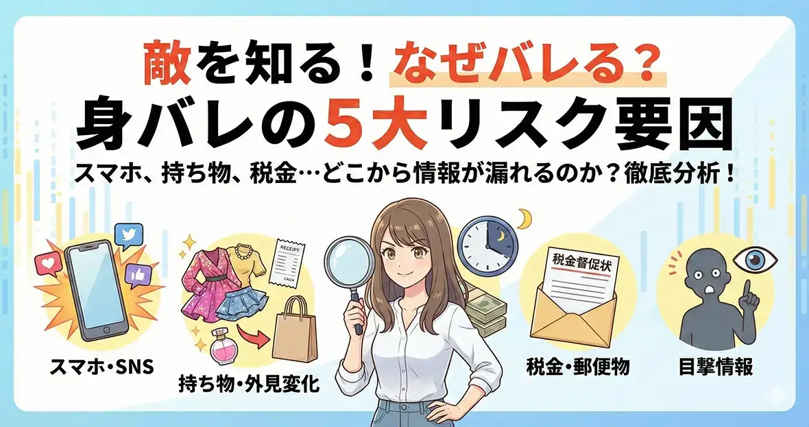 敵を知る！なぜバレる？身バレの5大リスク要因